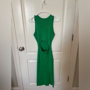 ONIRIKE Womens Cutout Knit Midi Dresses with Side Slit